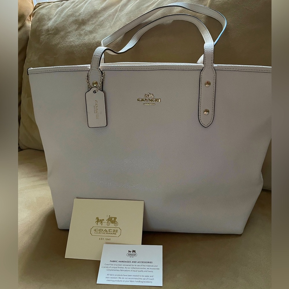 Authentic Coach Zip Top Tote